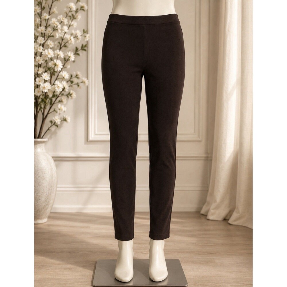 Philosophy Republic Clothing Pants S Dark Brown Pull On Stretch 28x26 10 Rise